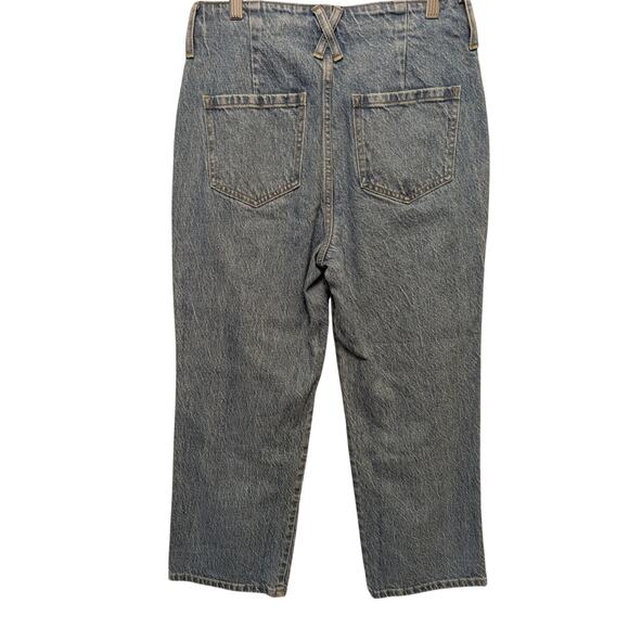 J. Crew Sailor Slim Wide-Leg Jean Cotton BR129‎ Morning Sky Wash Classic Denim - Picture 4 of 8